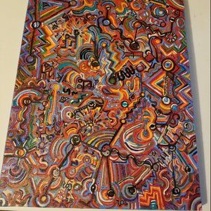 "The World Folding" Original Acrylic Painting